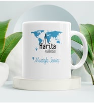 Harita Mühendisine Hediye Kupa Bardak Beyaz 002