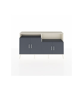 Arges Konsol 4 Raflı 4 Kapaklı 176x30x99 Aytaşı-Antrasit