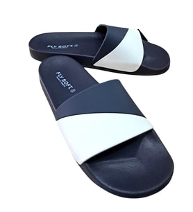Fly Soft S263.071 Erkek Havuz - Plaj Ve Günlük Terlik Lacivert / Beyaz (Lacivert-Beyaz)
