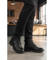 U.S. Polo Assn. WOXIC 5PR 102038387 Erkek Bot Siyah 40-45