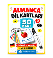 Zincirli Almanca Dil Kartları (YAZ-SİL)