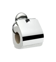 BUFFER® Yapışkanlı Paslanmaz Metal Kapaklı Wc Tuvalet Kağıdı Standı
