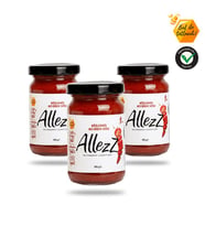 ALLEZZ 3'lü Közlenmiş Çok Acı Biber Sosu (Hot) 105gr