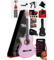Midex CG-396PU SOLAK Klasik Gitar Lila Renk Full Set Sap Ayarlı 4/4 yetişkin Boy