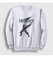 Presmono Unisex Beyaz Cloud Strife Final Fantasy Vii Sweatshirt 434721tt