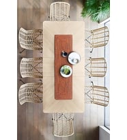 Koza Home Cesta El Yapımı Örgü Kiremit Köşeli Runner 37x136 4032