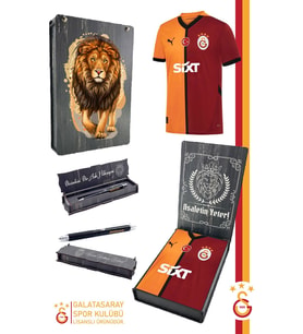 Galatasaray Orijinal Lisanslı 24/25 Parçalı Forma Premium Uçlu Kalem Set Kutulu (Sarı-Kırmızı)