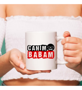 LB Aile Temalı Canım Babam Beyaz Kupa Bardak, Babaya Hediye