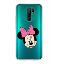 Xiaomi Redmi 9 Uyumlu Kapak Minnie Mouse Tasarımlı Şeffaf Silikon Kılıf