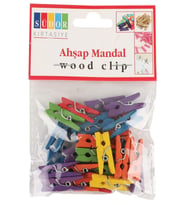 Südor Ahşap Mandal Küçük Renkli BS99