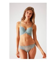 Pierre Cardin Dantelli Push Up Sütyen Takım Mint Yeşili