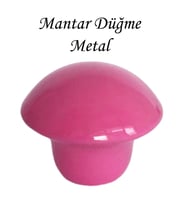 Pembe Mantar Düğme Kulp Çocuk Bebek Mobilya Çekmece Dolap Kapak Kulbu Metal Kulp Aksesuarları Vidalı