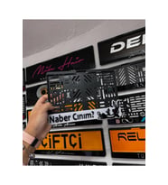 NABER CANIM AMBLEMLİ MOTOR PLEKSİ PLAKALIK uyumlu