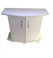 Kanki Pet 80 Cm MDF Bombeli Beyaz Akvaryum Sehpa