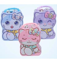 Kedi Kitty Hello Tasarımlı Metal Kumbara