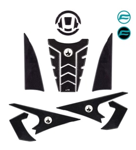 Grippatch - CF 450 NK 2024 ile Uyumlu Kaydırmaz 6D Karbon 21 Parça Tank Pad Seti GC18