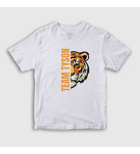 Presmono Unisex Çocuk Beyaz Tiger Boks Boxing Team Mike Tyson T-Shirt 514647tt (Beyaz)
