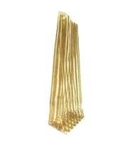 OPP Kare Taban Körüklü Torba Gold Çizgili 10x31x7 cm 100 ADET