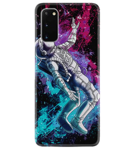Samsung A02S A03S A10 A12 A13 A21S A22 Kılıf Desenli Silikon Astronot Signs 1753