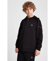 Çocuk Fermuarlı Kapüşonlu  Sweatshirt 25N-3101 (Siyah)