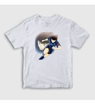 Presmono Unisex Çocuk Beyaz Futbol Anime Kaptan Captain Tsubasa T-Shirt 320882tt