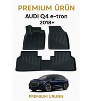Audi Q4 e-Tron 2018+ Uyumlu 3D Oto Paspas Premium
