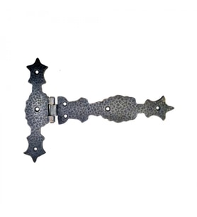 Antika Tarz Dekoratif Pirinç Kuyruklu Zambak Menteşe - 175X248 Mm, Oksit