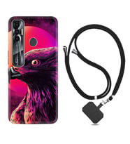 Tecno Spark 6 6 Go 8C 8 Pro 7 7 Pro Kılıf Boyun Askılı Silikon Red Eagle 1752