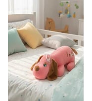 Sevimli Miskin Köpek Peluş Oyun Ve Uyku Arkadaşım 20 cm (Pembe)
