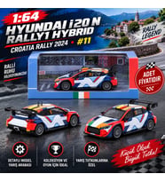 1/64 Hyundai i20 N Rally1 Hybrid Croatia Rally 2024 #11 (adet fiyatıdır)