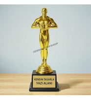 Kişiye Özel Oscar Ödül Kupası Büyük Boy 26cm (Not Yazılabilir)