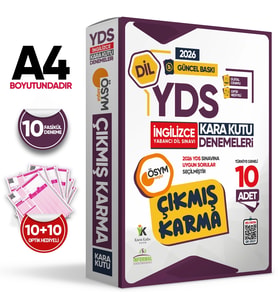 2026 YDS İNGİLİZCE ÖSYM Çıkmış Karma Kara Kutu Deneme Paketi 10lu Dijital Cevaplı