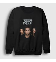Presmono Unisex Siyah Poster V3 Dizi Teen Wolf Sweatshirt 338501tt
