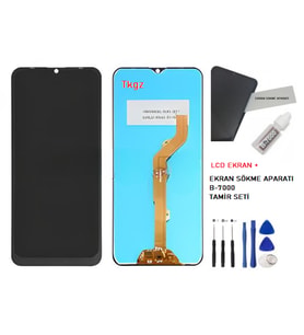 Tecno Camon 12 AİR Uyumlu Lcd Ekran Dokunmatik Servis Lcd + B-7000 + TAMİR SETİ