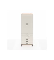 Arges Dolap 4 Raflı 5 Çekmeceli 2 Kapaklı 88x30x243 Çam-Aytaşı