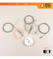 Smart Fortwo 451 MK2 2006-2014 Coupe 4517200446 İçin Sağ Kapı Cam Kriko Tamir Seti