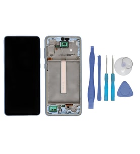 Samsung Galaxy A33 5G SM-A336 Uyumlu Lcd Ekran Dokunmatik - A -Kalite ÇITALI MAVİ + TAMİR SETİ