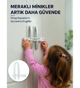 Northcity 4 Adet Dolap Emniyet Kilidi - Çocuk Güvenliği İçin Güçlü ve Dayanıklı Yeni Nesil Set