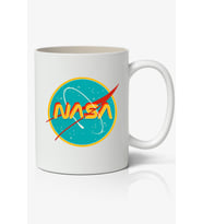Nasa Vintage Logo 90's Temalı Beyaz Kupa Bardak Arkadaşa Sevgiliye Hediye