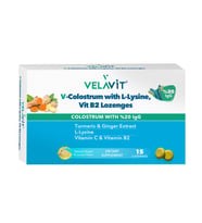 Velavit V-COLOSTRUM Lozenges Zencefil Zerdeçal 15 Tablet