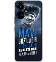 Tecno Camon 19 Pro Kılıf HD Desen Baskılı Kılıf - Bozkurt Atatürk