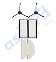 ROBOROCK Q8 MAX , Q8 MAX+ UYUMLU 2 Yan Fırça 2 Filtre 2 Mop PKT-iasgf0001266