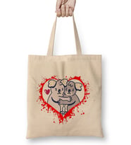 Kawaii Cute Koala With Heart 01 Bez Çanta Uzun Saplı