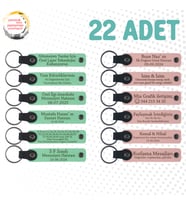 Yeşil & Yavru Ağzı, Şirket Açılışına Değer Katan Hediye, 22’li Set, Tarih ve İsimli Deri Hatıra