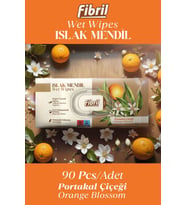 Portakal Çiçeği Kokulu Islak Mendil 3x90 Pk 270 Yaprak Doğal Esans