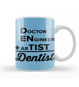 Doctor Engineer Artist Dentist 033 Kupa Bardak Porselen