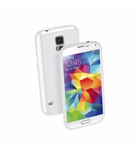 Cellular Line Galaxy S5 ile Uyumlu Shocking Silikon Kılıf Beyaz SHCKGALS5W
