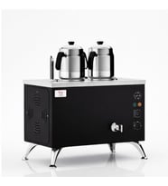 Anka Pro Elektrikli Full Otomatik Çay Kazanı 2 Demlikli 20 Litre Siyah