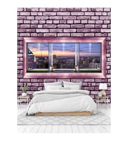 Dreamwall Şehir Manzaralı Isı Ve Ses Yalıtımlı Sağlıklı Tekstil Duvar Kağıdı (Çok Renkli)
