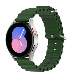 Samsung Galaxy Watch Gear S2 3 41 42 Active 2 40 44 mm Kordon Ocean Silikon Kord (Yeşil)